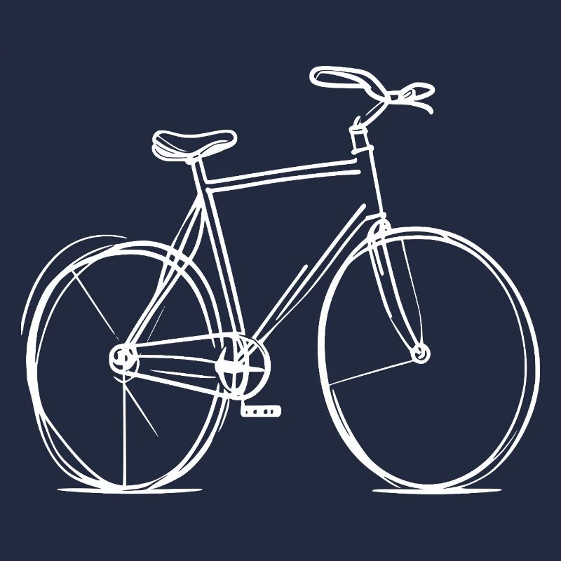 Dessin au trait de vélo