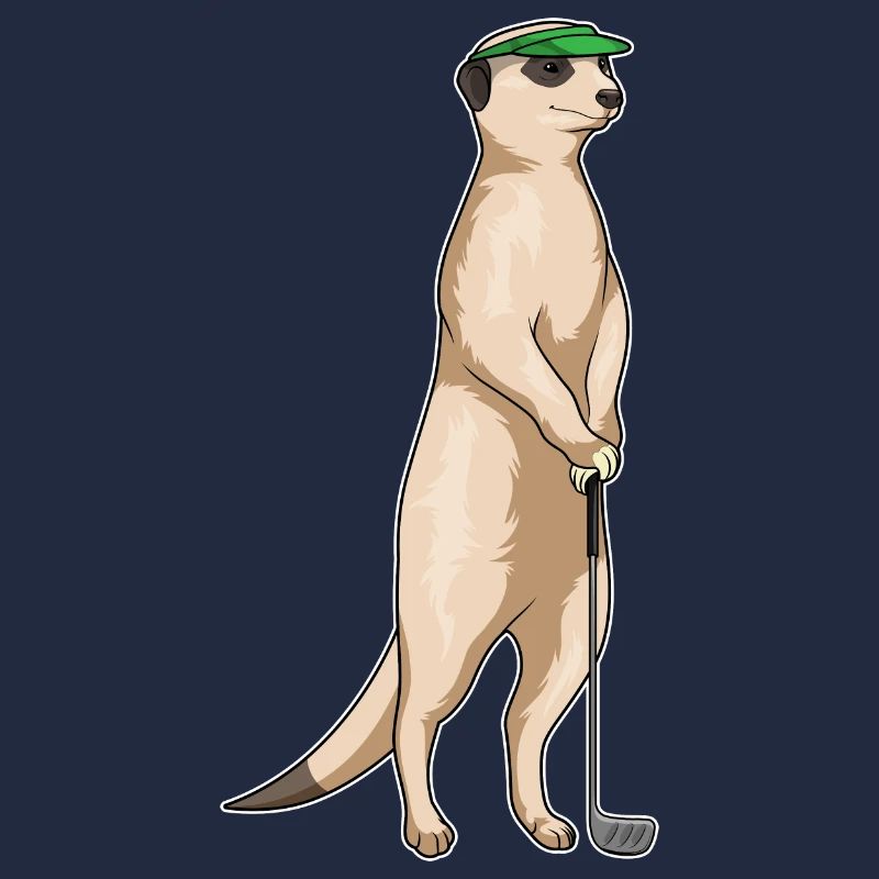 Erdmännchen Golf Golfschläger