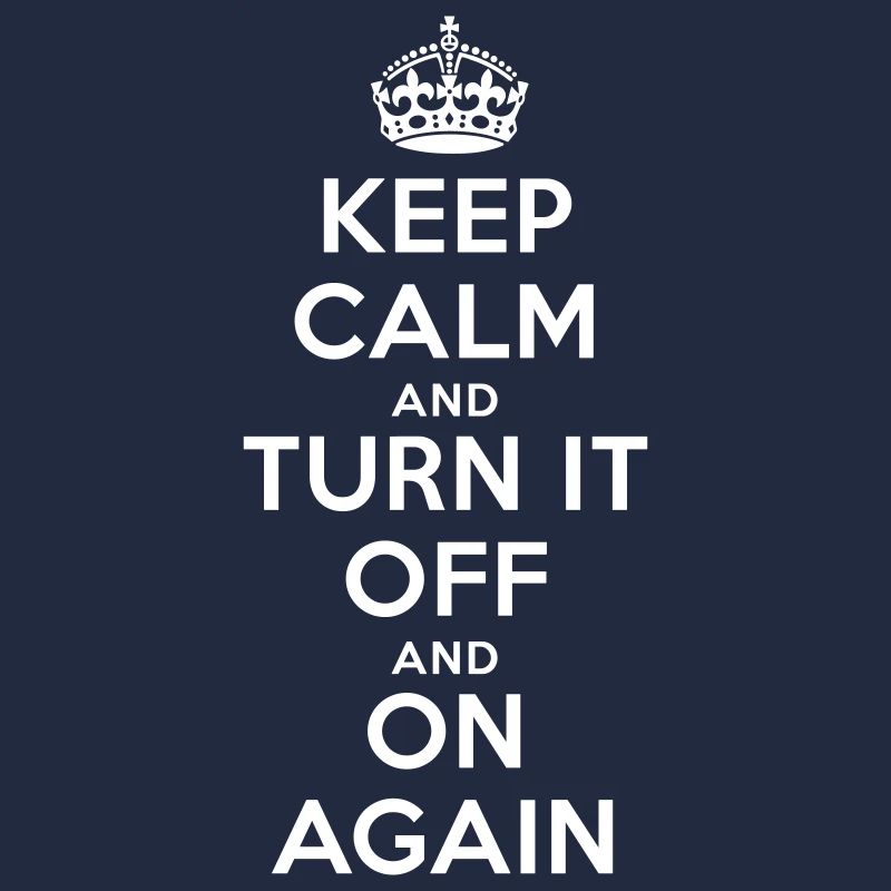 Keep Calm – Turn it Off Nerd Admin Design