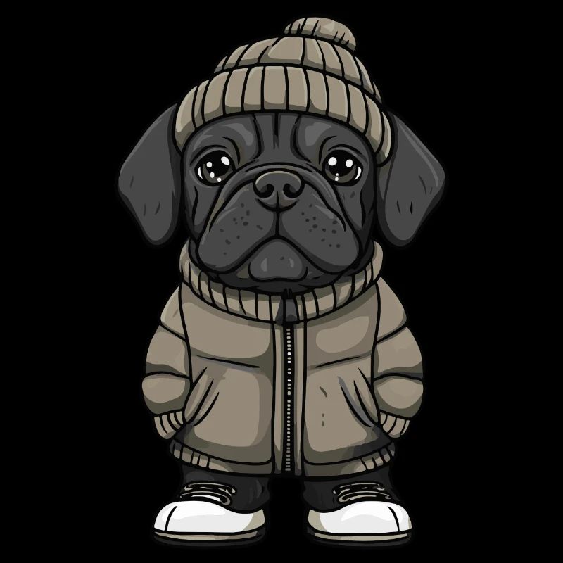 Mastiff Hund Stylisch