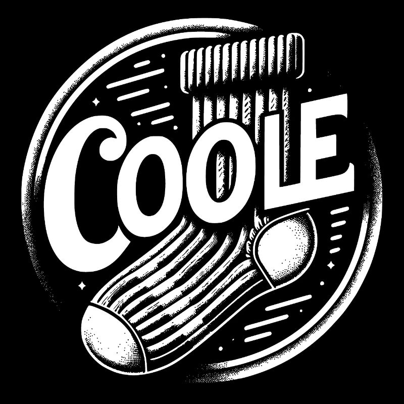 Cool sock - fun motivational design