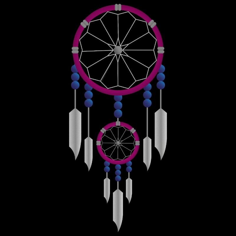 Attrape-rêves violet et bleu