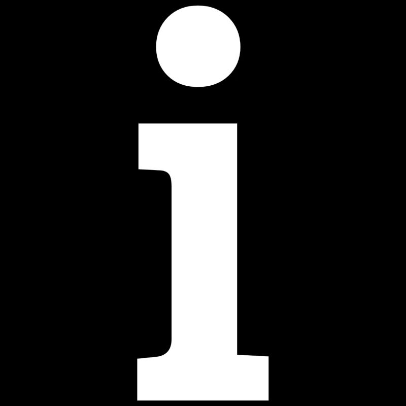 Buchstabe i "i" weiß