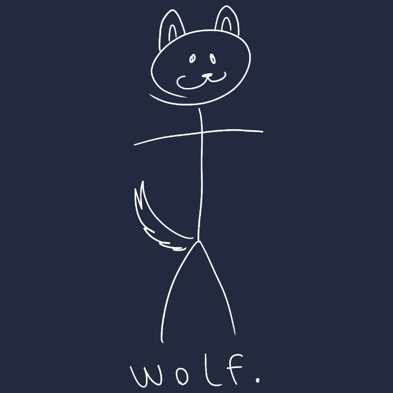 loup. (lignes blanches) (par Leni Riosa)