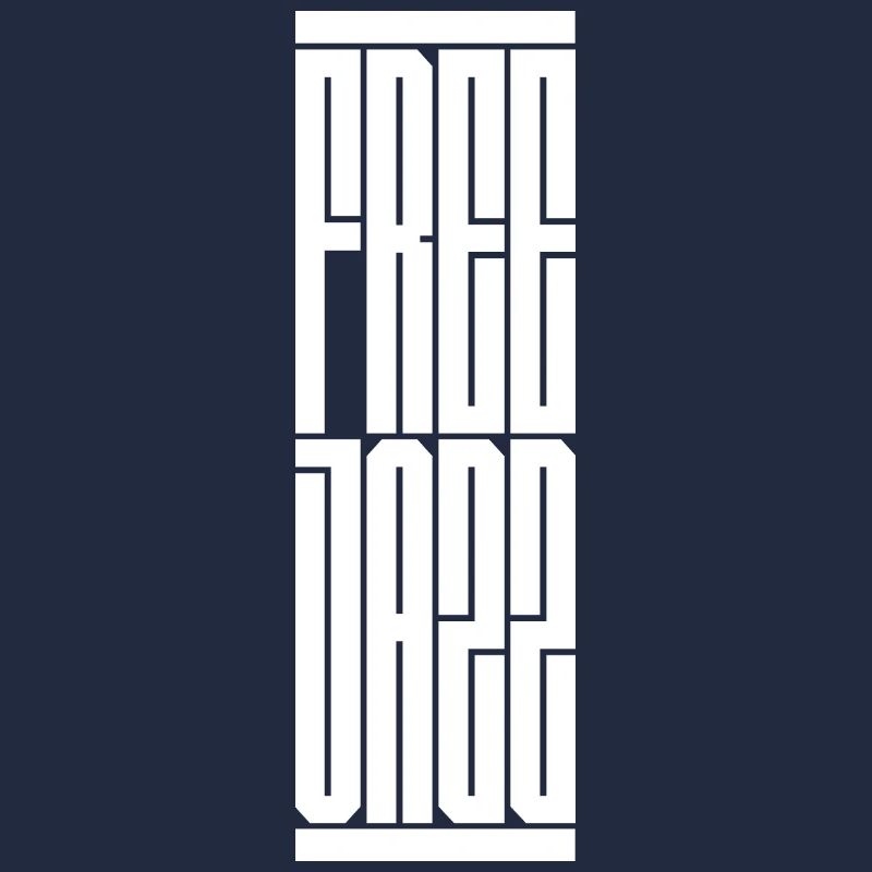 Conception typographique de jazz libre. Cadeau idéal pour le moderne