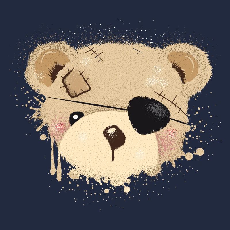 Nounours avec cache-œil