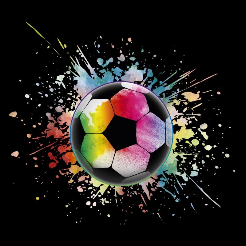 Fußball Regenbogen Bunter Ball
