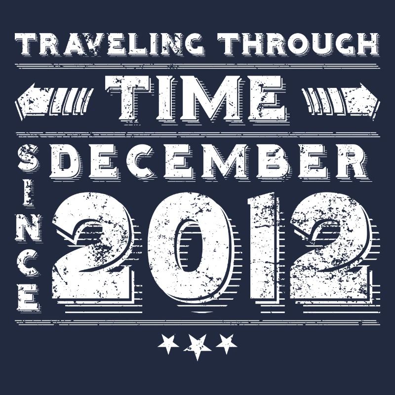 Vintage Zeitreise Geburtstags Design Dezember 2012