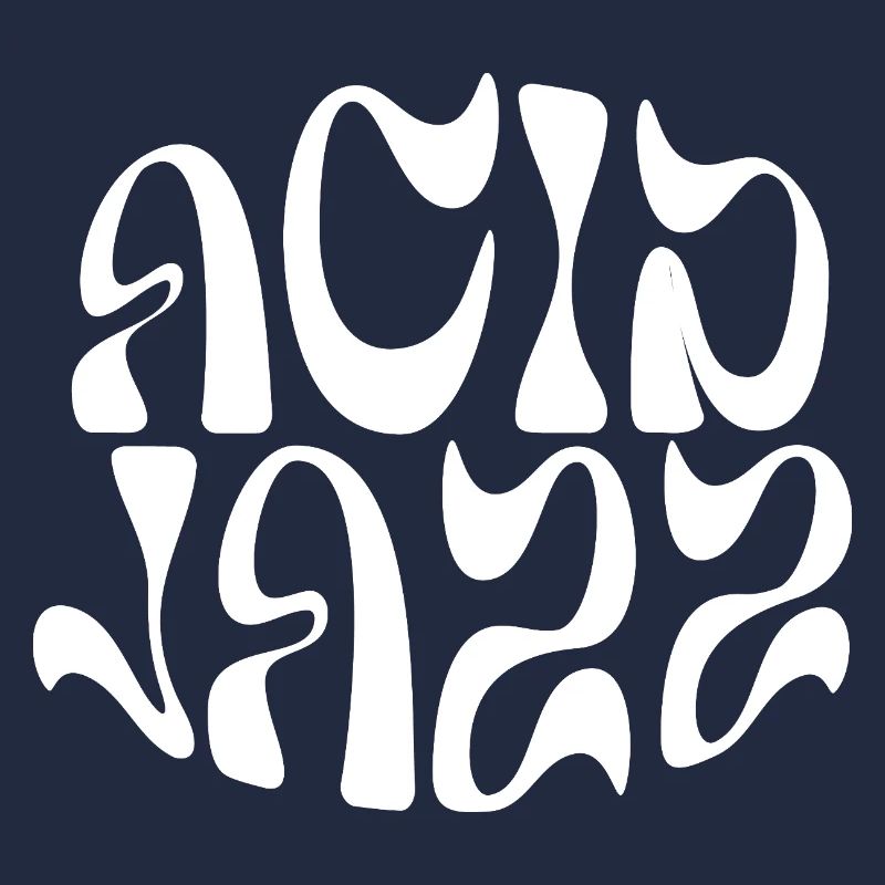 Acid Jazz fluid and psychedelic logo