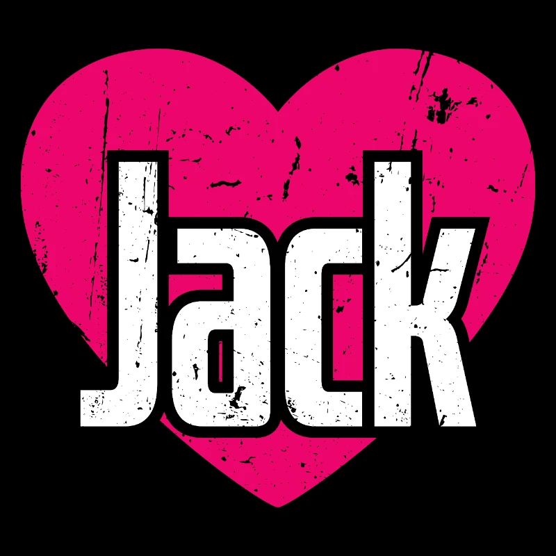 I Love Jack Pinkes Herz Ich liebe Jack