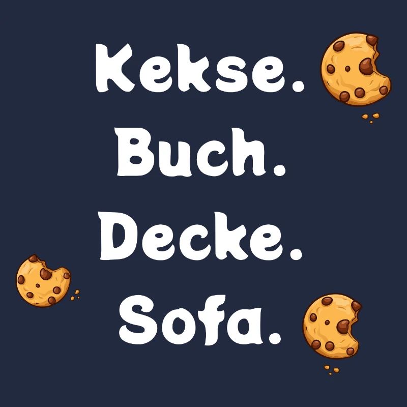 Biscuits. Book. Ceiling. Sofa.