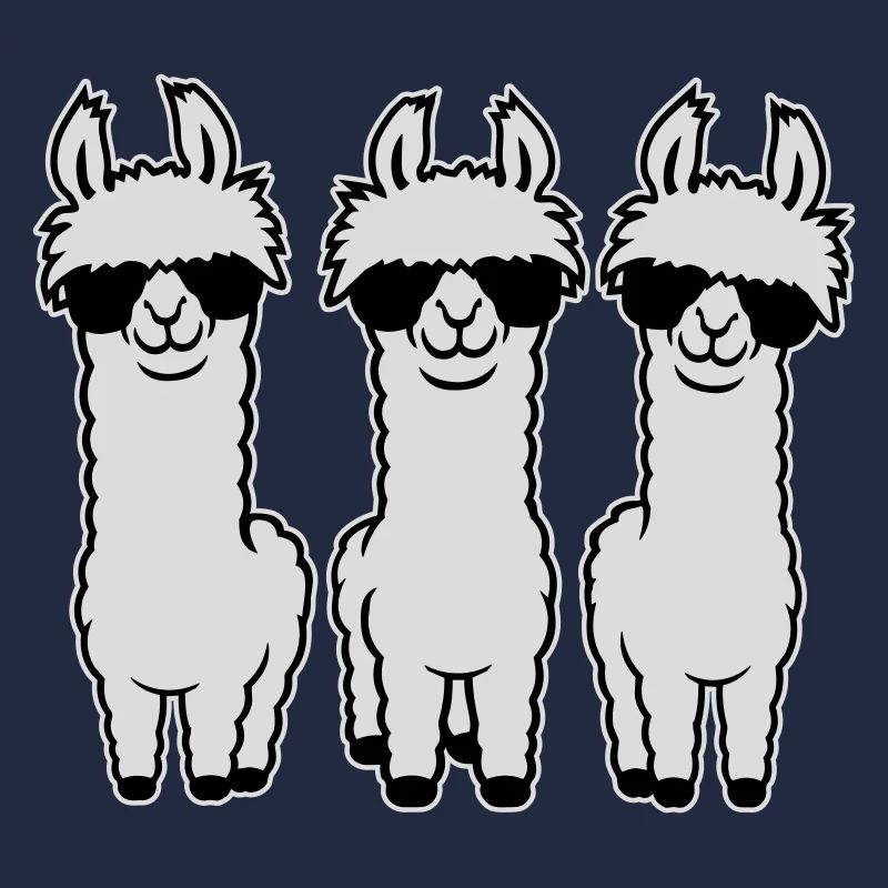 Three Cool Llamas Series Sunglasses Funny Animal