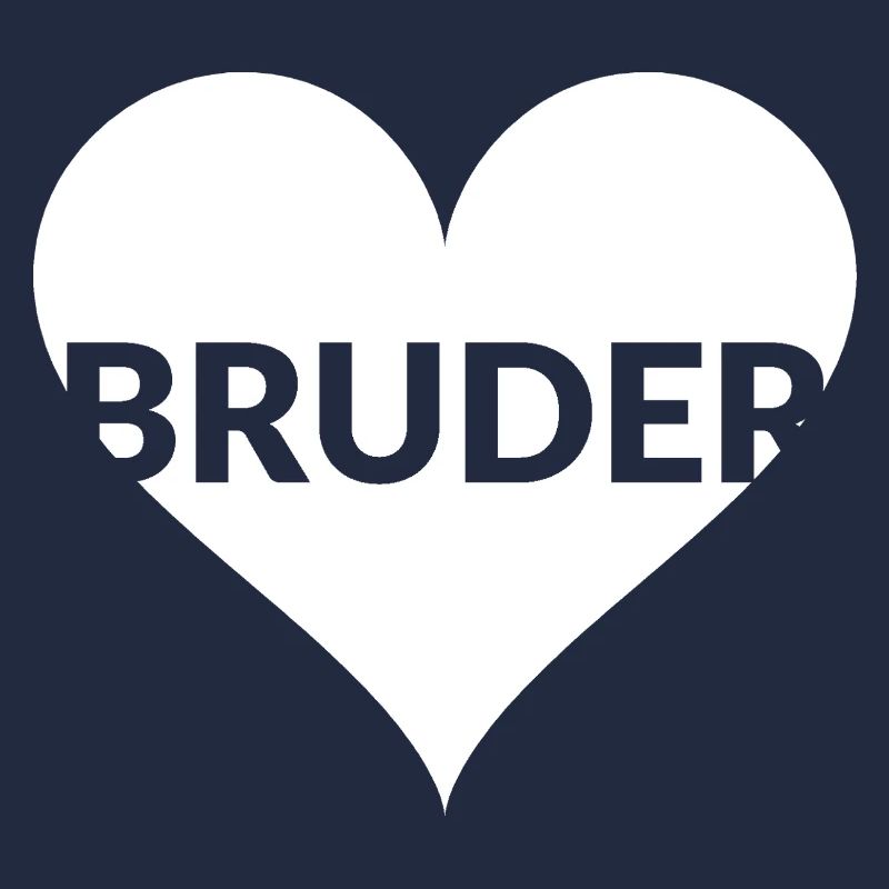 Bruder Herz Typo-Design