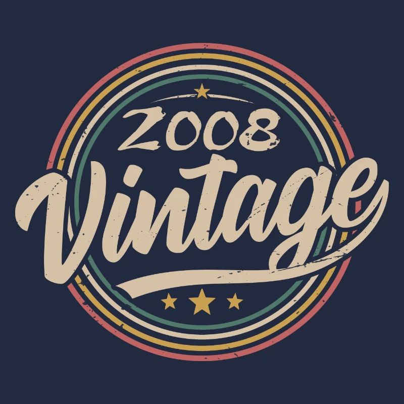2008 Vintage 2008 Geburtstagsgeschenk - Retro Stil 2008
