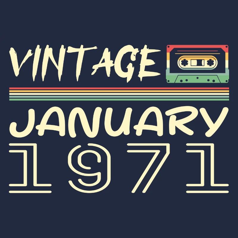 Vintage Janvier 1971 - Anniversaire Janvier 1971