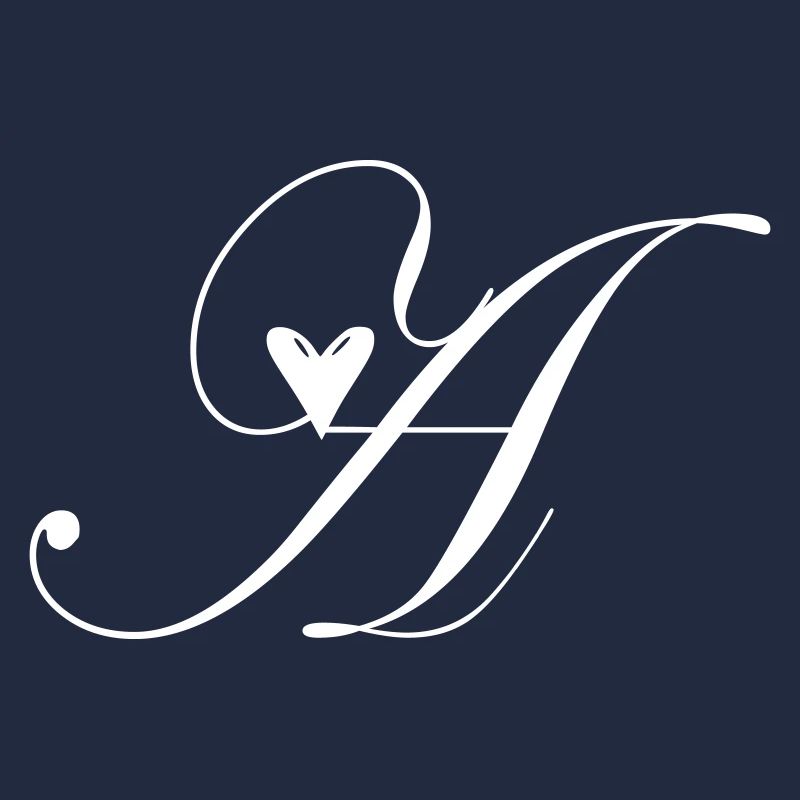 Monogramm A Herz Ranke