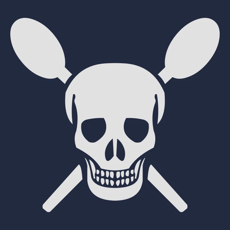 Schädel mit Kochlöffel