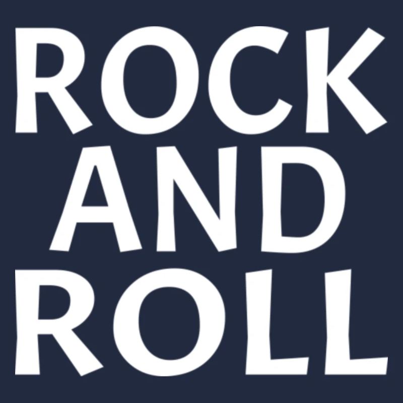 Conception typographique dynamique rock and roll