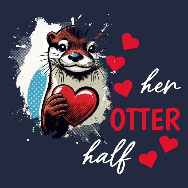 Otter half liebe geschenk