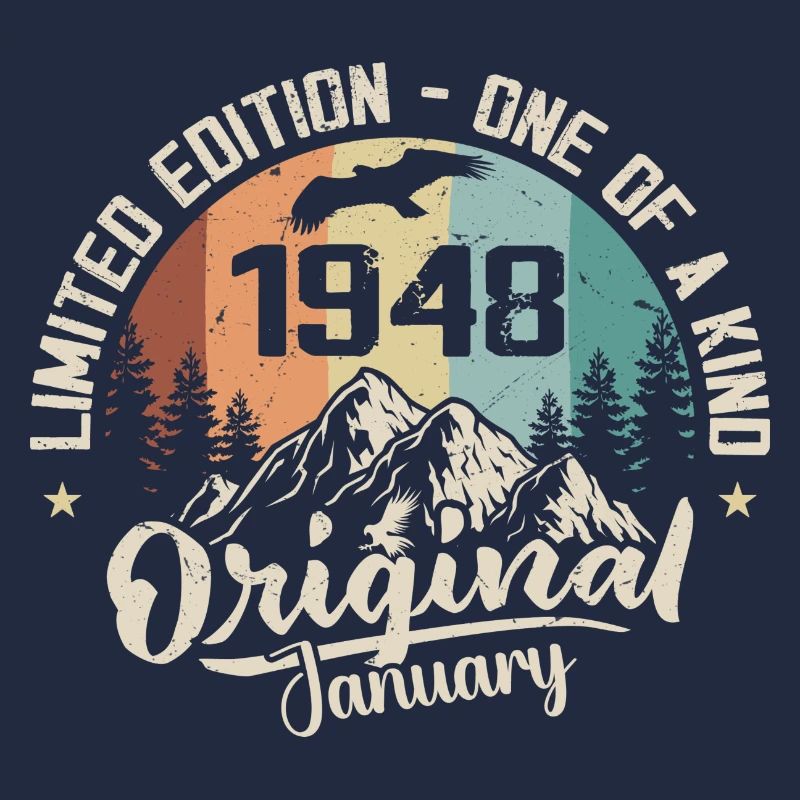 Januar 1948 Originales Geburtstagsgeschenk 77 Jahre