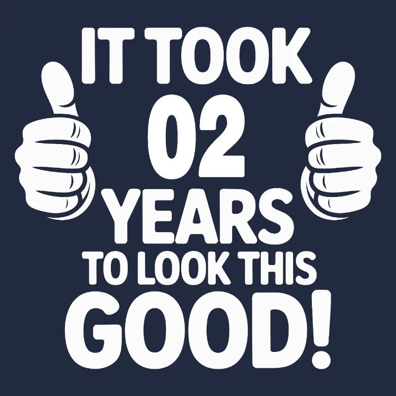 Feierlicher 2. Geburtstag T-Shirt Design