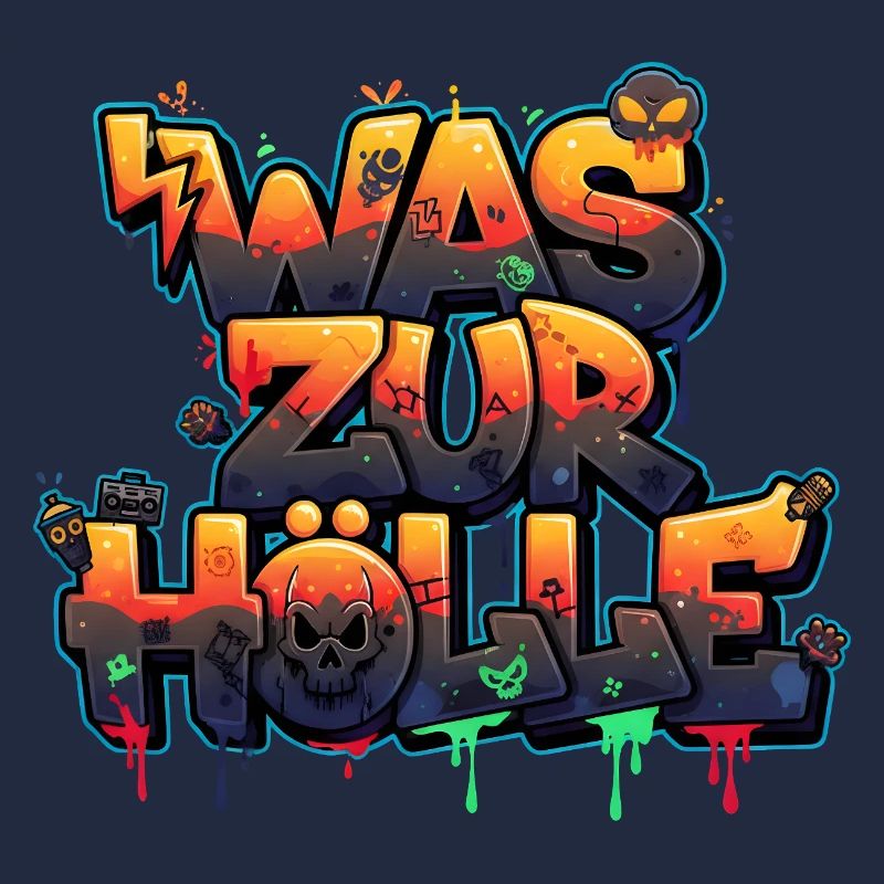 Hell, Devils & Demons Urban Street Art Graffiti