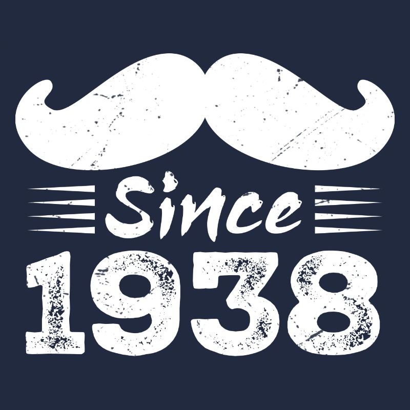 86th Birthday Gift - Vintage 1938 Moustache