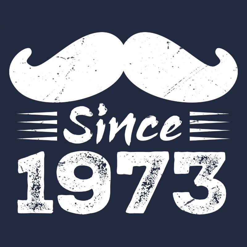 51st Birthday Gift - Vintage 1973 Moustache