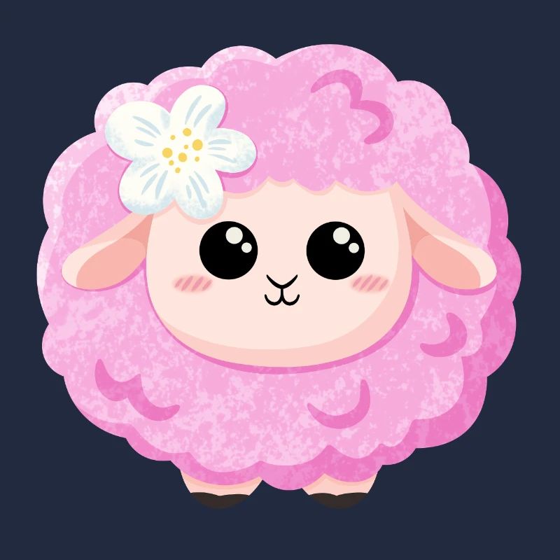 Süßes rosa Schaf