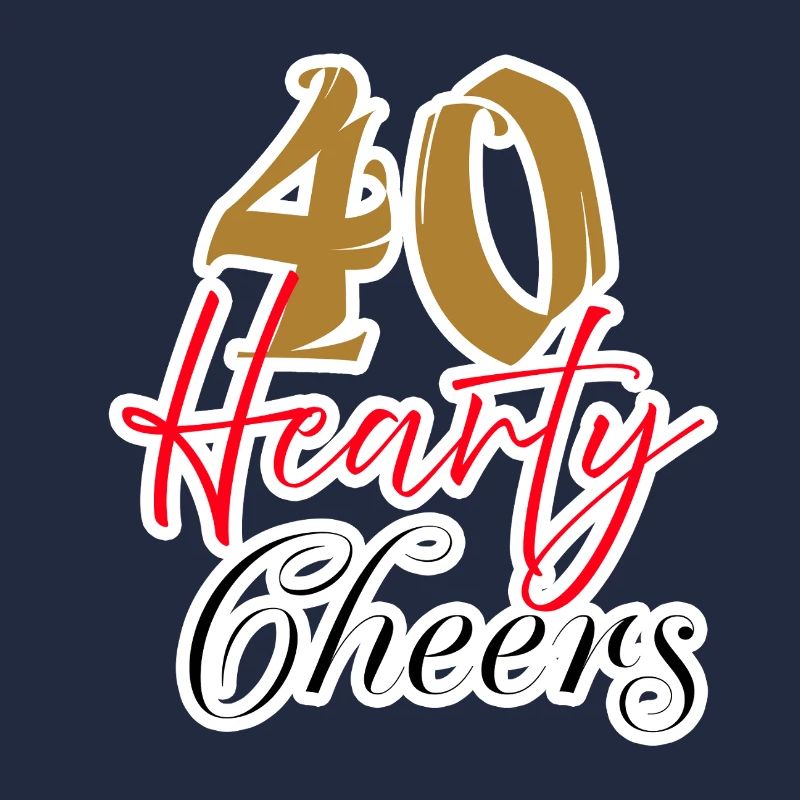 40 herzliche Prost Feier Design