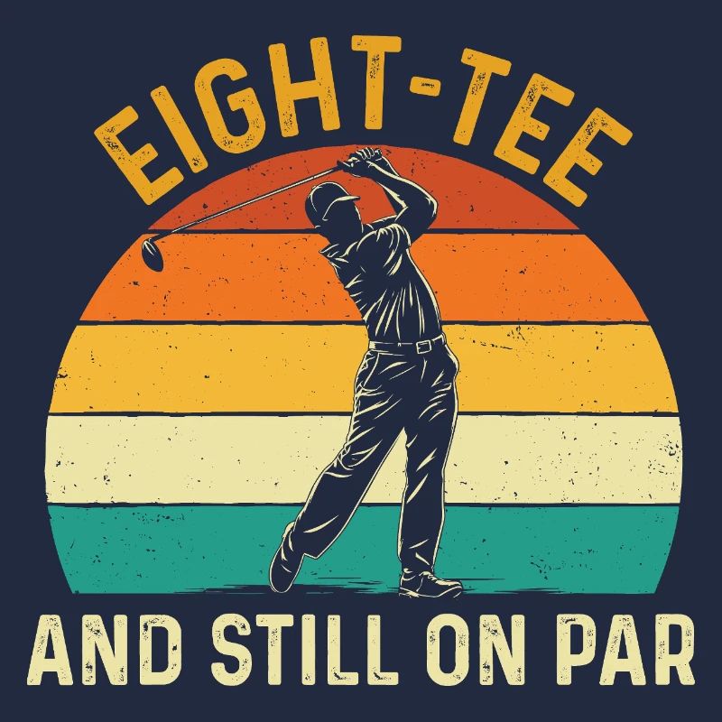 Achter Abschlag immer noch auf Par 80. Golf-Geburtstag