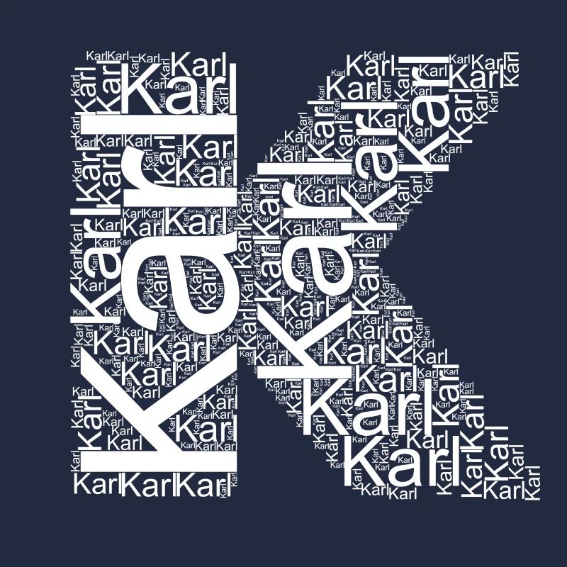 Le prénom de Karl comme nuage de mots
