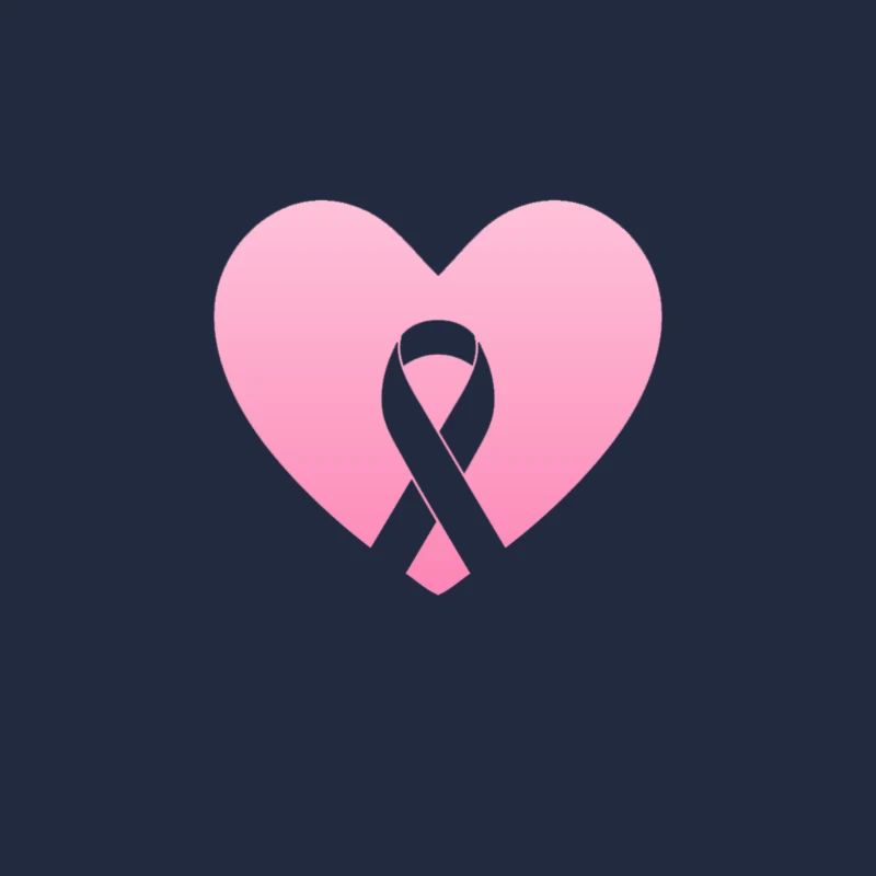 Coeur rose avec arc de conscience