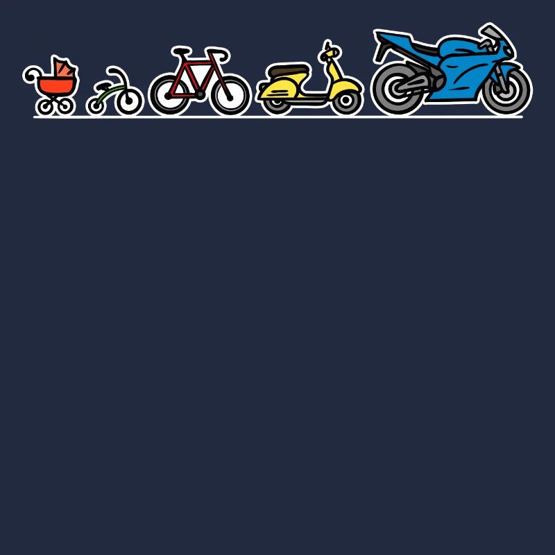 Biker Evolution Motorrad Entwicklung Fortschritt