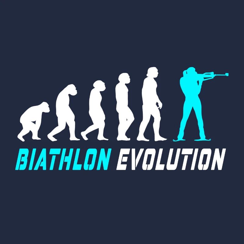 Conception / idée cadeau Evolution biathlon