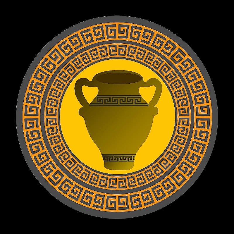 griechisches muster, antike vase griechisch