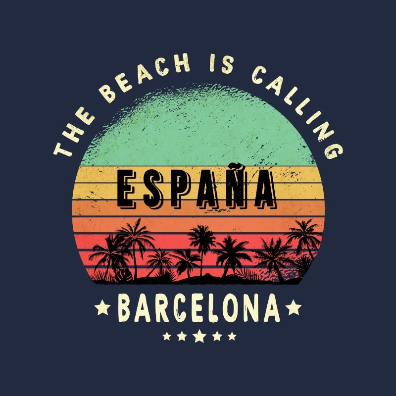 Design de palmier de Barcelone, Espagne