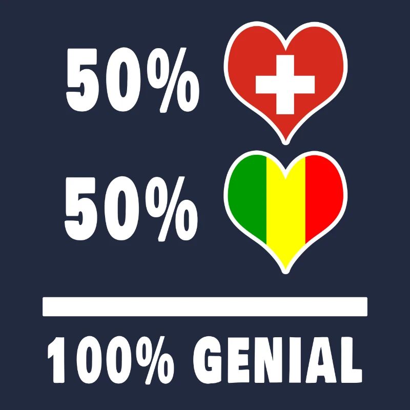 Mali et Suisse 100% Drapeau Génial