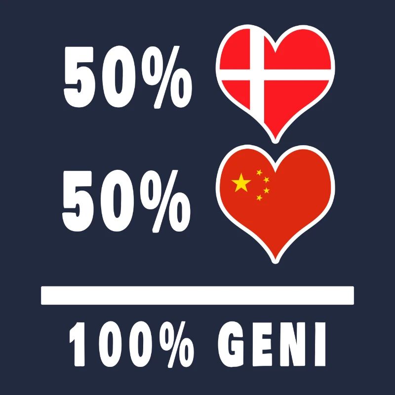 Chine et Danemark 100% drapeau de génie