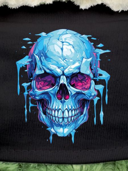 Neon Eis Schädelkunst
