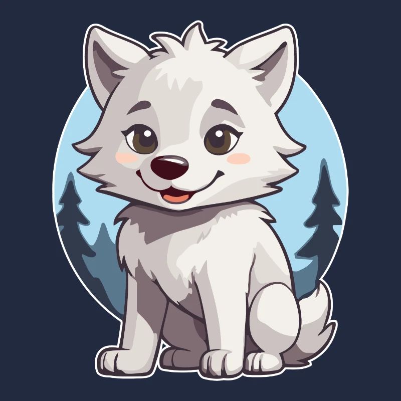 Niedlicher Wolf oder Hund Husky