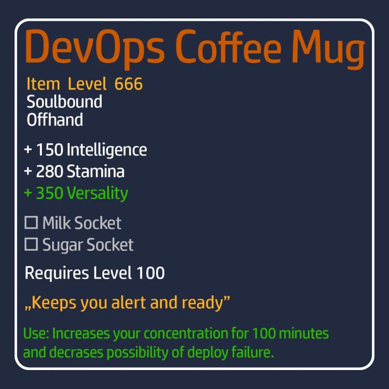 DevOps Kaffeetasse System Admin Theme