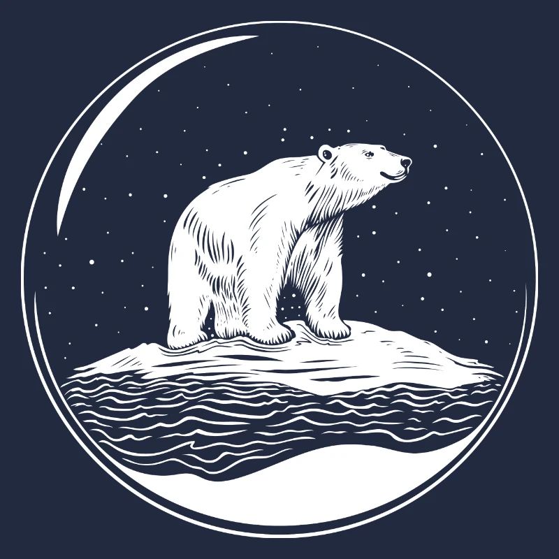 Eisbär auf Eisscholle Save the polarbear