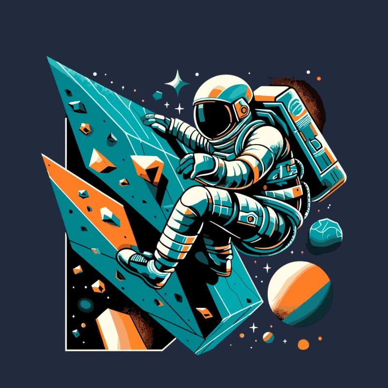 Bouldering Astronaut Gift