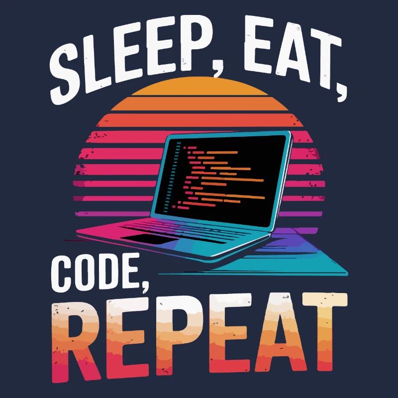 Sleep Eat Code Repeat Gift Programmeur Développeur