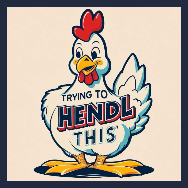 Chicken "Trying to hendl this"