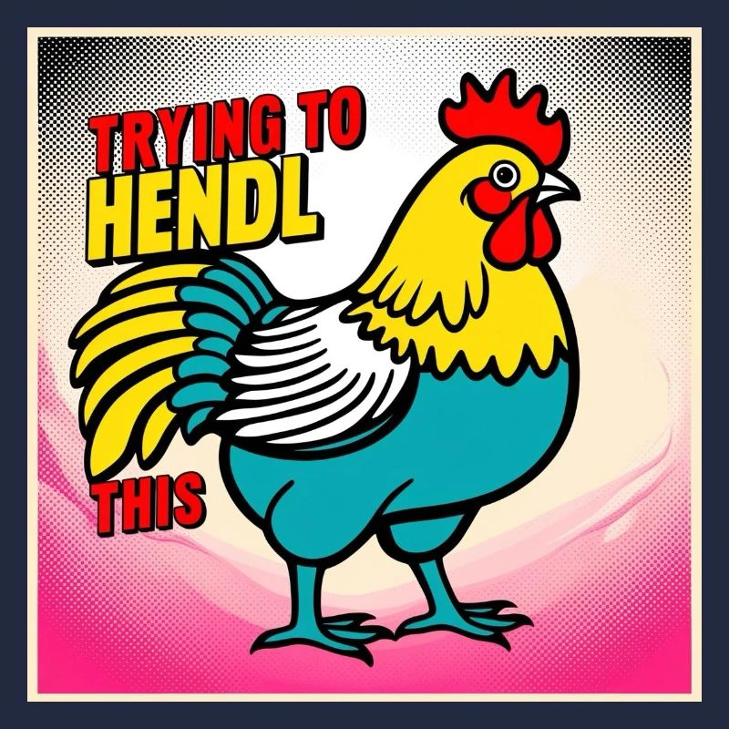 Chicken "Trying to hendl this"