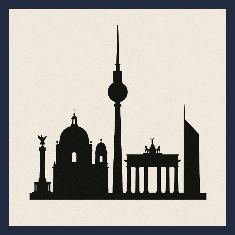 Berlin Skyline Silhouette