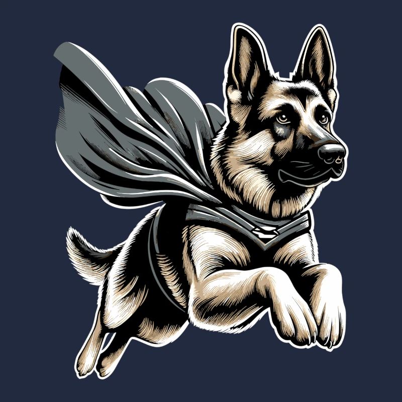 Super Hund Deutscher Schäferhund Cape Geschenk