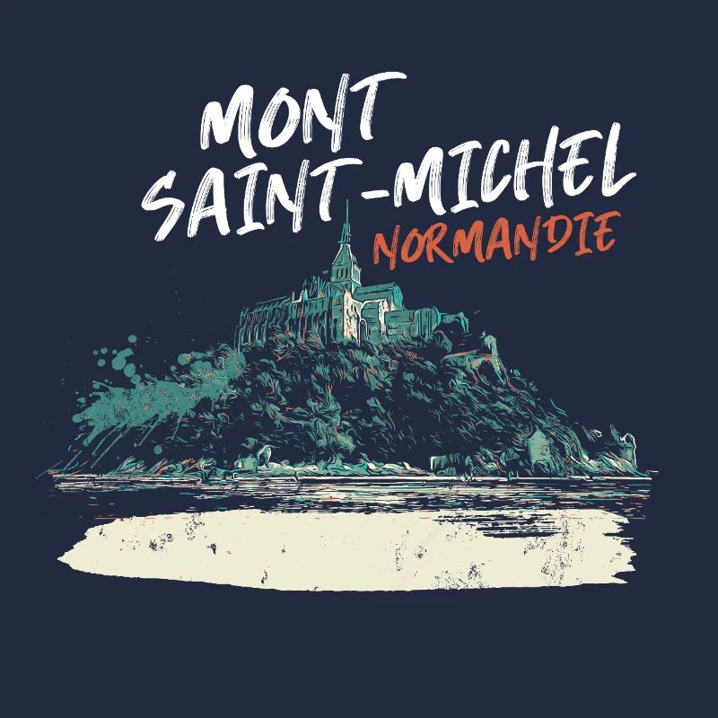 Stylized Mont Saint-Michel